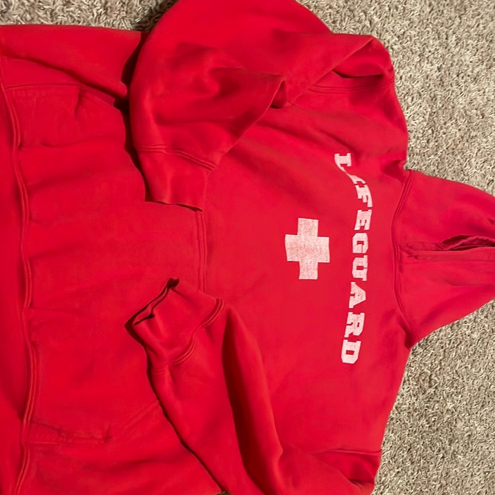 Red medium Lifeguard hoodie